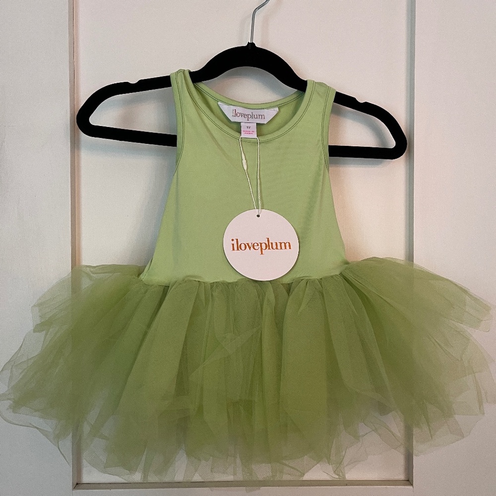 Tutu Dress - Tinkerbell green. - 1 Y